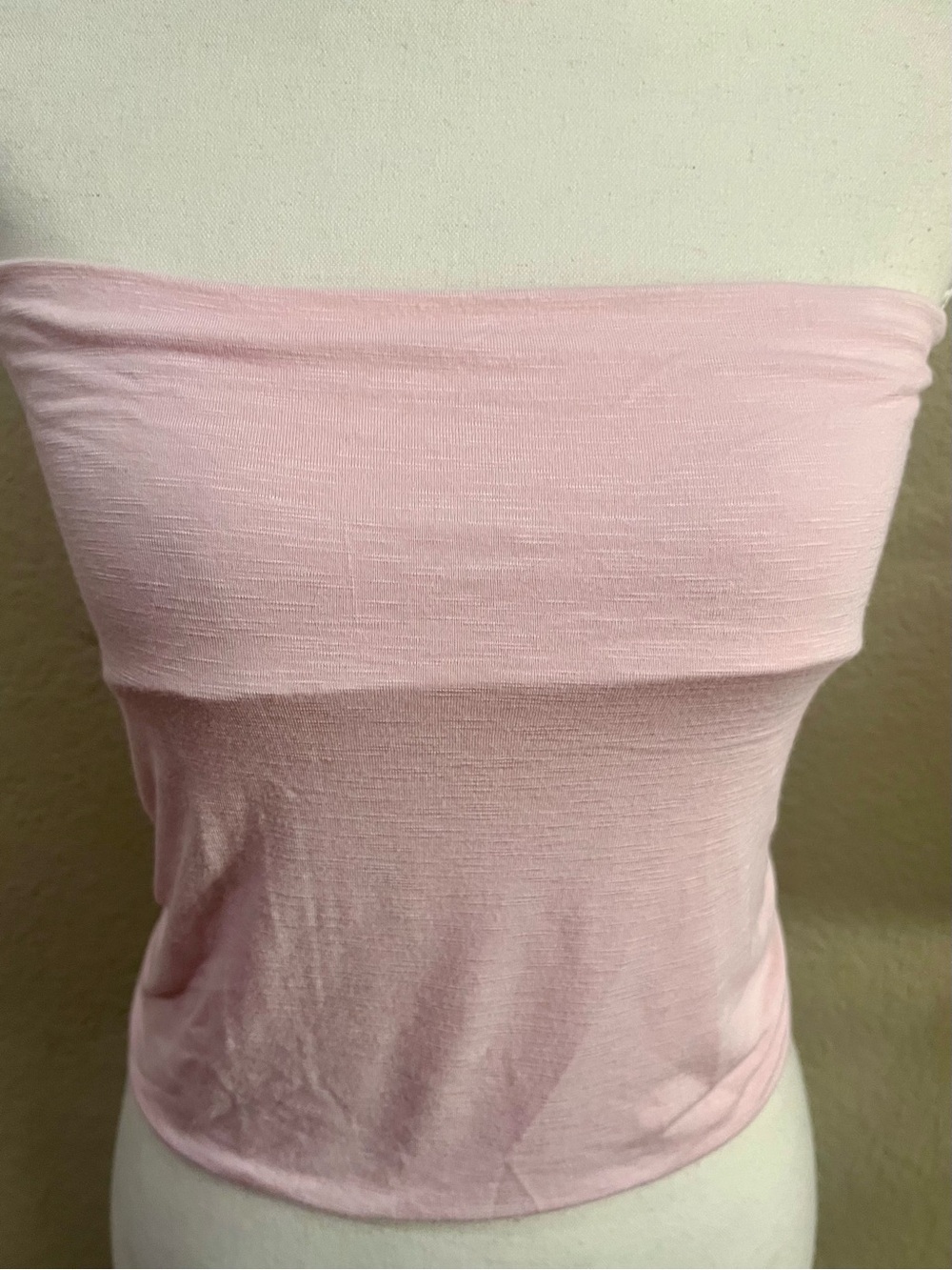 MARBLE Light Pink Strapless Tube Top
